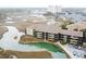 Aerial view of condos along marshland with water views and dedicated parking at 9501 Shore Dr. # A309, Myrtle Beach, SC 29572