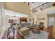 Living room with hardwood floors offers views of the kitchen and a loft area at 132 Summerlight Dr., Murrells Inlet, SC 29576