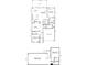 Detailed floor plan showcasing layout, room dimensions, and structural design of this two-story home at 147 Joyce Dr, Longs, SC 29568