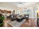 Inviting living room featuring hardwood floors, neutral tones, and an open layout perfect for entertaining at 2122 Silver Spring Ln., Myrtle Beach, SC 29577