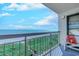 Relax on this balcony offering panoramic ocean views and refreshing sea breezes at 2307 S Ocean Blvd. # 5A, North Myrtle Beach, SC 29582