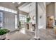 Bright entryway with tall ceilings, a chandelier, and a view of the dining area at 257 Leste Rd., Myrtle Beach, SC 29588