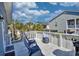 Outdoor deck with chairs and ocean view at 308 24Th Ave. N, North Myrtle Beach, SC 29582