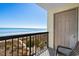 Enjoy ocean views from this balcony; the perfect private spot to relax and unwind overlooking the dunes and beach at 4619 S Ocean Blvd. # 501, North Myrtle Beach, SC 29582