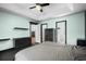 Main bedroom with a tray ceiling features entryways to the closet and main bathroom at 658 Pamlico Ct., Myrtle Beach, SC 29588