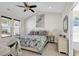 Main bedroom with bright light, ceiling fan, and neutral colors at 802 46Th Ave. S, North Myrtle Beach, SC 29582