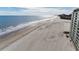 Stunning view of the ocean and beach featuring beachgoers and vacationers at 9400 Shore Dr. # 728, Myrtle Beach, SC 29572