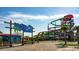 Myrtle Waves water park featuring the colorful waterslides and attractions, perfect for summer fun at 128 Shucking St., Myrtle Beach, SC 29588