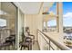 Relax on this condo balcony with lovely views of the marina and Intracoastal Waterway at 2151 Bridge View Ct. # 11003, North Myrtle Beach, SC 29582