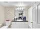 Bathroom boasts granite countertop, white vanity and nautical themed decor at 2151 Bridge View Ct. # 11003, North Myrtle Beach, SC 29582