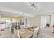Dining area overlooking the kitchen, offering a modern and welcoming space for Gathering and guests at 2151 Bridge View Ct. # 11003, North Myrtle Beach, SC 29582
