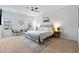 Cozy bedroom with natural light, ceiling fan and neutral decor at 2557 Pete Dye Dr. # 402, North Myrtle Beach, SC 29582