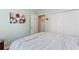 Comfortable bedroom with a large closet and decorated with seashells and sea stars at 4239 Rivergate Ln., Little River, SC 29566