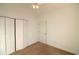 This is a bedroom with carpet, white walls, a closet, and a ceiling fan at 528 Banks Dr. # 2-4 & 2-4G, Myrtle Beach, SC 29588