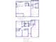 Detailed blueprint showcasing the layout of the first and second floors at 713 9Th Ave. S, North Myrtle Beach, SC 29582