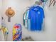 Organized walk-in closet featuring shelving, hanging rods, and ample storage space at 8538 Hopkins Circle # E, Surfside Beach, SC 29575