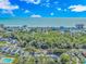 An aerial shot showing the neighborhood, the ocean, and surrounding buildings at 914 Hillside Dr. S # O, North Myrtle Beach, SC 29582