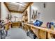 Organized garage space with pegboard and ample shelving for tools and storage at 1006 Clubhouse Dr., North Myrtle Beach, SC 29582