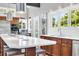 Kitchen featuring stainless steel appliances, a double sink and island seating at 1616 Hawthorn Dr., Pawleys Island, SC 29585
