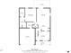 Floor 1 plan displaying the layout including the primary bedroom, dining area, kitchen, and living room at 228 Gresham Ln., Myrtle Beach, SC 29588