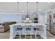 Stylish kitchen with a large center island, pendant lighting, and modern appliances at 2593 Pegasus Place, Myrtle Beach, SC 29577