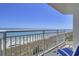 Relaxing balcony overlooking a beautiful beach with ocean views at 2801 S Ocean Blvd. # 733, North Myrtle Beach, SC 29582