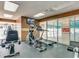 Modern fitness center featuring an elliptical machine, treadmill, and weight machines at 2801 S Ocean Blvd. # 733, North Myrtle Beach, SC 29582