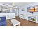 Open-concept living space with a beach theme and an adjacent kitchen area at 2801 S Ocean Blvd. # 733, North Myrtle Beach, SC 29582
