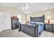 Spacious bedroom with vaulted ceilings and a large bed for a relaxing atmosphere at 3124 Ivy Lea Dr., Conway, SC 29526