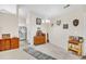 Neutral toned entryway featuring adjacent kitchen and decoratively placed furniture at 3124 Ivy Lea Dr., Conway, SC 29526