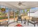 Relaxing sunroom with seating offering a view of the backyard at 3124 Ivy Lea Dr., Conway, SC 29526