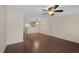 Open concept living room features hardwood floors and neutral color palette at 3524 Crepe Myrtle Ct. # 3524, Myrtle Beach, SC 29577