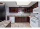 Kitchen with stainless steel appliances and tile floor at 407 76Th Ave. N # C, Myrtle Beach, SC 29572