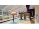 Shallow indoor waterpark with water features and colorful decor under a clear roof at 5200 N Ocean Blvd. # 151, Myrtle Beach, SC 29577