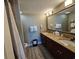 The bathroom boasts a double sink vanity with granite countertops, and generous lighting at 5200 N Ocean Blvd. # 152, Myrtle Beach, SC 29577