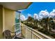 Balcony offering views of the blue sky and lush green trees at 5200 N Ocean Blvd. # 155, Myrtle Beach, SC 29577