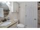 Bathroom featuring granite counters, tiled shower, updated fixtures and vanity at 5511 North Ocean Blvd. # 1105, Myrtle Beach, SC 29577