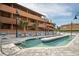 Inviting outdoor pool with lounge chairs and well-maintained landscape at 5511 North Ocean Blvd. # 1105, Myrtle Beach, SC 29577