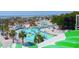 Sprawling water park view features lazy river, pool, slides and other attractions for Gathering fun at 6001 -1005 S Kings Hwy., Myrtle Beach, SC 29575