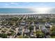 Aerial view of beachside home near the ocean and beach with camper parking at 6001-L11 South Kings Hwy., Myrtle Beach, SC 29575