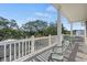 Outdoor deck boasting green chairs and beautiful views at 6001-L11 South Kings Hwy., Myrtle Beach, SC 29575