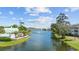 Breathtaking water view showcasing a serene canal with lush greenery and clear water fountain at 601 N Hillside Dr. # 4632, North Myrtle Beach, SC 29582