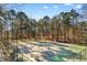 Community tennis court surrounded by mature trees and well-kept grounds at 685 Tidal Point Ln., Myrtle Beach, SC 29579