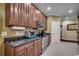 Modern kitchen with stainless steel appliances and granite countertops at 702 Compass Point Dr., North Myrtle Beach, SC 29582