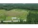 Expansive aerial view of property with mature trees, houses, and a trailer, offering a glimpse of the landscape at 721 Old Buck Creek Rd., Longs, SC 29568