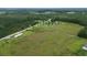 Aerial view showcasing a verdant lot with a mobile home and expansive green land, perfect for nature lovers at 721 Old Buck Creek Rd., Longs, SC 29568