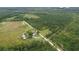 A high aerial shot that highlights the vast greenery and surrounding forestry at 721 Old Buck Creek Rd., Longs, SC 29568