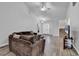 Comfortable living room featuring neutral colors and a cozy sectional sofa at 7228 Guinevere Circle, Myrtle Beach, SC 29588