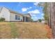 Spacious backyard with exterior view of screened porch at 817 Riverwood Ct., Little River, SC 29566