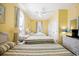 Sunny bedroom featuring three twin beds, ideal for Gathering or guests at 817 S Ocean Blvd. # 105, North Myrtle Beach, SC 29582